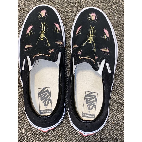 Vans Of The Wall Customs Skeleton Low Top Sneakers Mens Sz 7.5/women Sz 9 main image 9